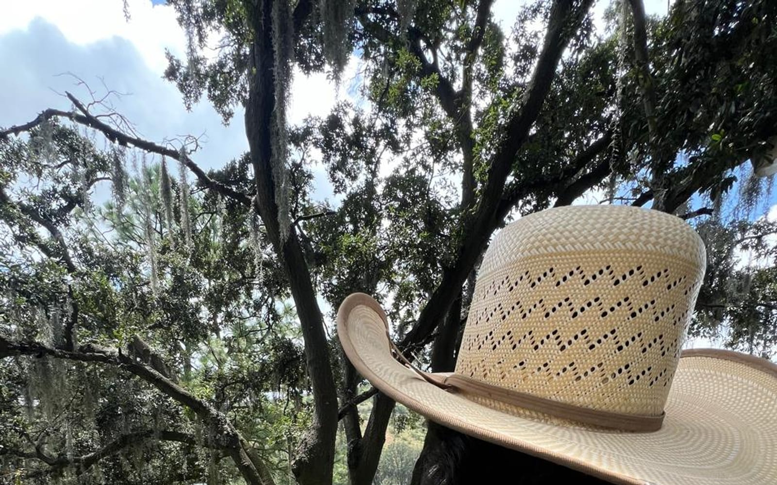 Integrante del equipo de Rancho Milpan con la marca en el campo